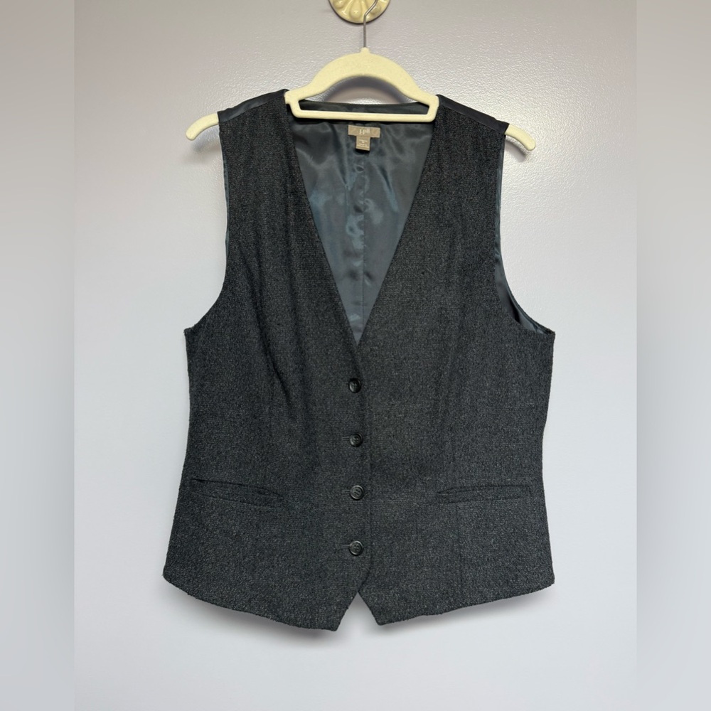 J. Jill Gray Button Down Vest - image 1